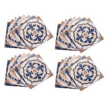 40Pcs Moroccan Style Tile Stickers Waterproof Wall Stickers Bathroom Art Decor,6X6 Inch