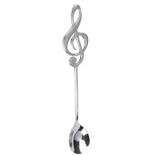 32Pcs Cute Music Theme Tea Stirring Spoon Coffee Spoon Stainless Steel Note Shape Small Ice Cream Dessert Scoop