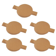 500Pcs Precut Circle Cake Pan Liners Round Non-Stick Parchment Paper with Lift Tabs for Baking Brown 6 Inch