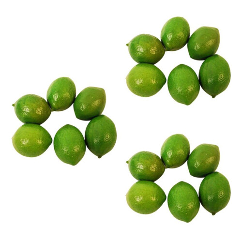 18 x Realistico Finto Plastica Artificiale Lime Lemon Fruit Food Finto Home Decor 1