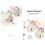 80cm Wall-Mounted Electric Fireplace Zero Clearance Realistic Flame Effect 7