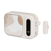 Wireless Portable Lavalier Amplifier High Sound Quality Charging Microphone Guide Microphone Audio Teacher Special White