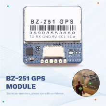 BZ-251 GPS-Module met QMC5883-Kompas voor FPV-Vluchtbesturing Vastevleugelige Drone met Oncontroleerbare Terugkeer en Onderdelen voor Reddingsdrones
