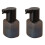 2X 550ml Automatic Sensor Hand Machine with Infrared Sensor Electric Dispenser IPX5 Waterproof for Home Black A 1