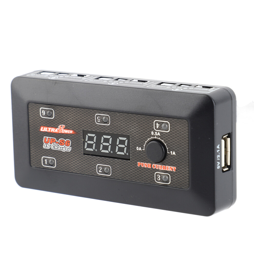 Up-S6 6-Channel 3.7V Lipo/Lihv Charger With Usb Port, Compact 100X50x22mm 4051393009091