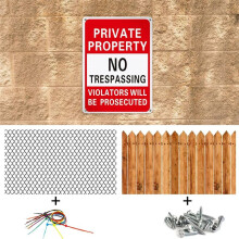 20Pcs Sign Metal Violators Be Prosecuted Sign Bulk Reflective Aluminum Suitable for Indoor or Outdoor Use B