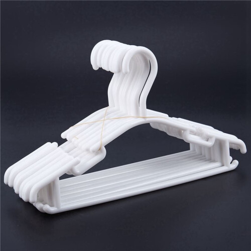 WEISS - Packung mit 30 Stück Kleiderbügel Rutschfeste Kleiderbügel für Kinder PP Kleiderbügel für Baby Oder Kind 27 x 15 cm 1