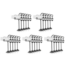 25 PCS Streetlight Shape Wedding Party Reception Place Card Holder Number Name Table Card Holder Stand with A Card