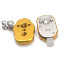 3/8 Screw M3 Locating Pin Field Monitor Quick Release Plate for LCD Monitor Magic Arm LED Light Quick Release Plate