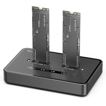 Blueendless Dual-Bay M.2 NVME SSDClone DockingStation 20Gbps USB3.2 USBC TypeC OFFline Cloner Duplicator NVme PCIE Enclosure(EU)