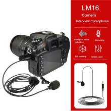 2X Omnidirectional Microphone 3.5mm Lavalier Tie Clip Microphones Audio Mic for Camera Computer Laptop Phone