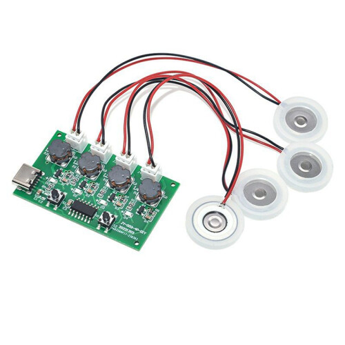 3X DC5V Type-C  Umidificatore Kit DIY Mist Maker e Driver Circuit Board 4 Fogger Atomization Film Atomizer Sheet 2