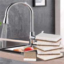 Eco-Friendly Natural Sponges for Dishes 48 Pack - Biodegradable Kitchen Sponge with Compostable Coconut Scrubber