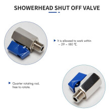 5X Valve 1/2 Inch 304 Stainless Steel Valve Female and Male NPT Great for Shower Flow Control Valve