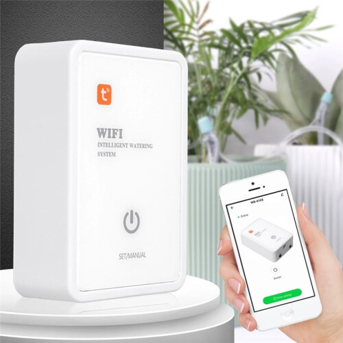 Tuya WiFi  Watering System for Gardens Automatic Drip Irrigation Device Lawn Care Moisture Controller for Plants