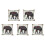 5X Indian Decorazione A Forma di Cuscino per Cuscino da Tiro In Cotone e Lino 1