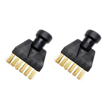 2X for SC1 SC2 SC3 Flat Copper Brush Cleaning Brush for Steam Cleaner Attachment Adapter Home Cleaning Nozzle