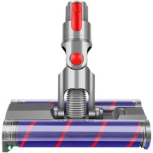 Compatible with  V7 V8 V10 V11 V15 Soft Dual Roller Rotating Brush  with LED Light Vacuum Cleaners Parts for Hard Floors
