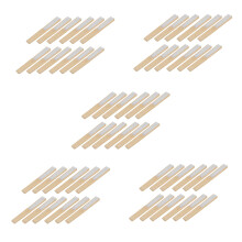60 Pack Hand Held Fans White Paper Fan Bamboo Folding Fans Handheld Folded Fan for Church Wedding Gift, Party Favors