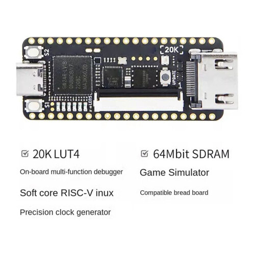 4X for Sipeed Tang  20K FPGA Development Board Low-Latency 64Mbits High-Speed RISCV Linux Retro Game Player