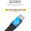 2X  3A USB Type-C Fast Charging Data Cable Portable Keychain QC 3.0 USB Type C Short Cable for Type C USB Devices,A 6