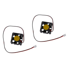 2Pcs 30mm x 30mm x 10mm 2Pin 12V Sleeve Bearing 6000RPM Cooling Fan