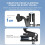 Flymile Motorcycle Windshield Action Camera Mount Clip for Action 5 Pro / OSMO 360 Action Camera Accessories 4