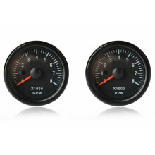 2pcs 52MM Electrical Tachometer 0-8000 RPM 2inch RPM Tacho Meter for 2 3 4 5 6 8 Cylinder Gasoline Engine Car Boat Yacht