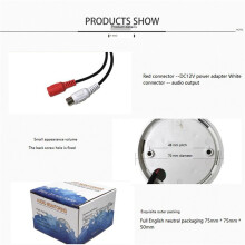 3X Monitoraggio Audio MIC Microfono di Raccolta Audio per Videosorveglianza CCTV Telecamera IP di Sicurezza Preamplificatore Incorporato Voce Cablata