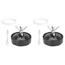 2X Lame de Mélangeur à 7 Ailettes pour BN401 BN751 BN801 BL450-30 BL480-30, pour Pièces de Rechange Du Mélangeur
