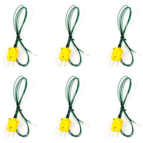 6X Type K Thermocouple Wire Lead for Digital Thermometer