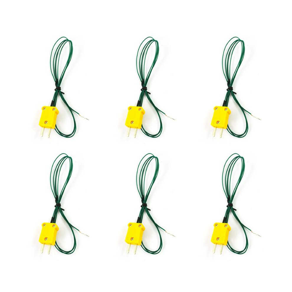 6X Type K Thermocouple Wire Lead for Digital Thermometer