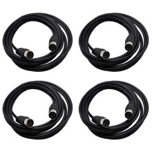 4X Adattatore per Cavo Audio da 8 Pin Din Maschio A Maschio per Computer di Sorveglianza Automotive Precisione Televisiva 5M