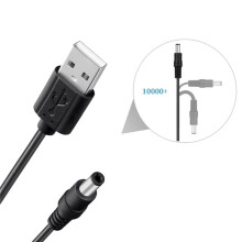 2X 8 In1 5V USB Vers  5.5X2.1Mm 3.5Mm 4.0Mm 4.8Mm 6.4Mm 5.5X2.5Mm 6.3Mm Plug Cordon de Charge pour Ventilateur Haut-Parleur Routeur Lampe LED
