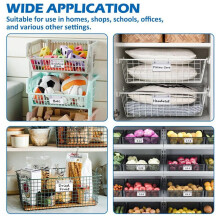 100PCS Clear Label Holders for Wire Shelf Retail Price Label,Merchandise Sign Display Holder for Supermarket Shop