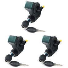 3X E-Bike Lgnition Lock Key Thumb Throttle Voltmeter Commutateur D'Affichage de Tension Numérique 3Pin pour M4 M365 Universal