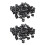 100pcs 5mm Black Plastic LED Holder Case Clip Display Panel 1