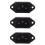 3X IEC 320 C14 Stecker 3 Pins PCB Panel-Geraetestecker-Anschlussbuchse 1