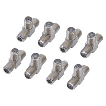 8 PCS 2-Way F-Type Combiner TV Coaxial Connectors RF Adapters Joiners