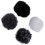 3X Universal Lavalier Microphone Windscreen Fur Windshield Wind Muff Soft for    Lapel Lavalier Mic 5mm 2