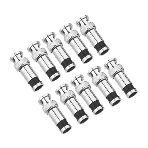 30 Pcs BNC Compression Connector for Coax RG59 Cable CCTV Cameras 1