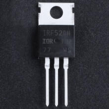 4X 100V 9.7A N-Kanal-Leistung MOSFET Transistor Gezogen IR IRF520