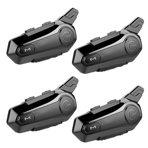 4X Motorcycle  Headset Intercom Interconnection Outdoor Riding Headset Communication