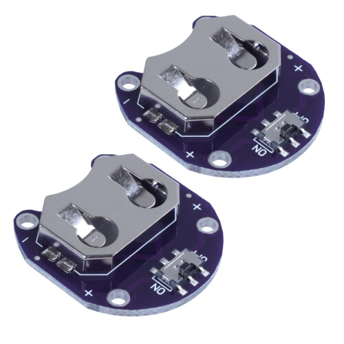 4x Soporte de Batería de Celda de Moneda para CR2032 - con Interruptor