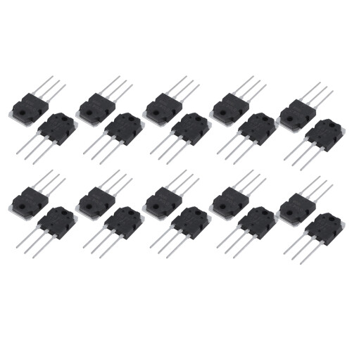 20 Silizium Transistoren - D1047 + B817, 200V, 12A