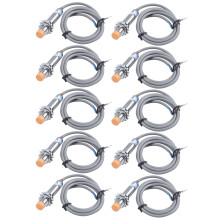 10X DC6-36V 300MA NPN NO 3-Wire 4mm Tubular Inductive Proximity Sensor LJ12A3-4-Z-BX