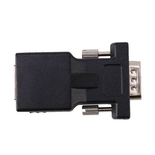 6X VGA Extensor Macho A Lan Cat5 Cat6 Rj45 Adaptador de Cable de Red 1