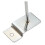 150 X Slatwall Single Hook Pin Shop Display Fitting Prong Hanger 50mm 4