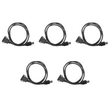 5X Auto Armaturenbrett Unterputz USB Stecker Auf Buchse Verlängerungskabel 1M