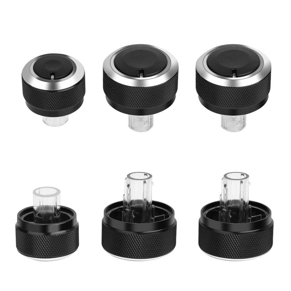 3 Pcs Aluminium A/C Knobs Golf 5 Jetta Passat 7293282682016